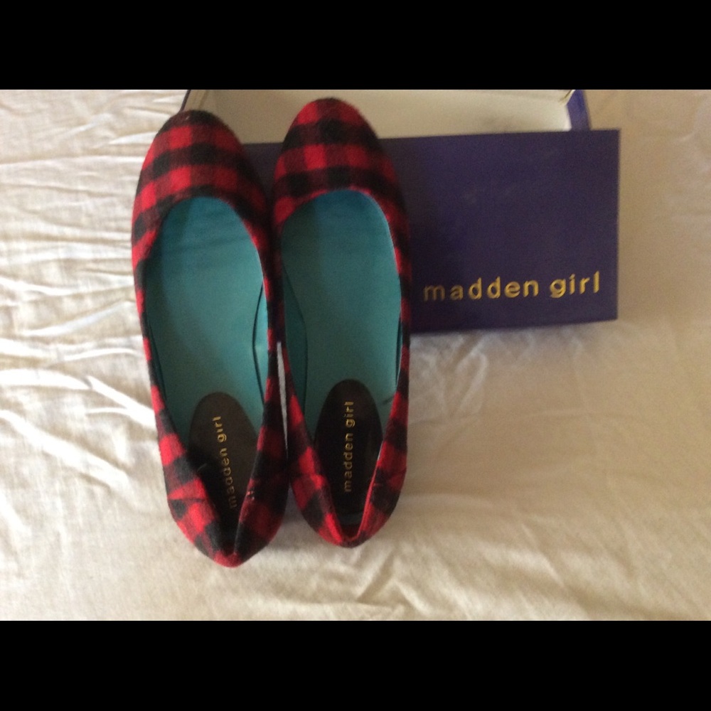 Madden Girl suede flats